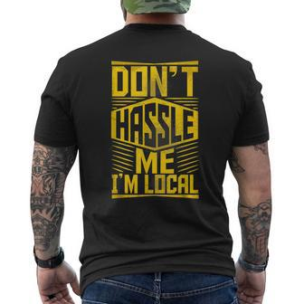 Don't Hassle Me I'm Local About Bob Blue What About Bob Men's T-shirt Back Print - Monsterry CA