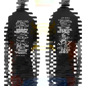 Don't Be Jealous Just Because I Can Still Ride A Motorcycle In My Seventies Mens Back Print T-shirt - Thegiftio