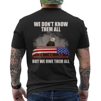 We Dont Know Them All But We Owe Them All V2 Mens Back Print T-shirt - Thegiftio UK