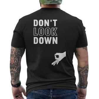 Don't Look Down Prank Circle Game Men's T-shirt Back Print - Monsterry AU