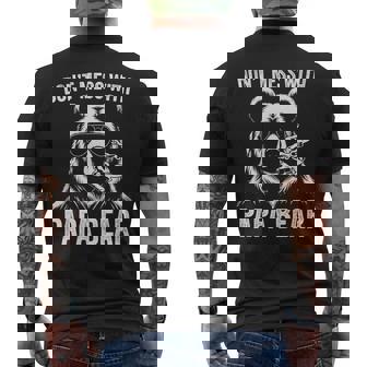 Dont Mess With Papa Bear Fathers Day Men's T-shirt Back Print - Thegiftio UK