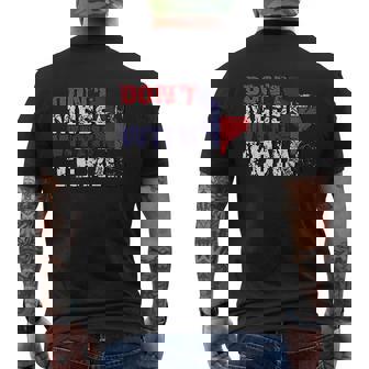 Dont Mess With Texas V2 Mens Back Print T-shirt - Thegiftio