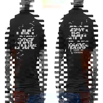 I Don't Shoot Blanks Baby Shower Dad Est 2024 Gender Reveal Men's T-shirt Back Print - Thegiftio