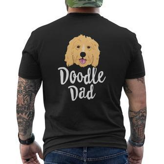 Doodle Dad Men Goldendoodle Dog Puppy Father Mens Back Print T-shirt | Mazezy