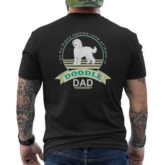 Doodle Dad Nickerstickers Labradoodle Goldendoodle Dog Mens Back Print T-shirt | Mazezy