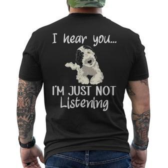 Doodle Dog Sheepadoodle Men's T-shirt Back Print - Seseable