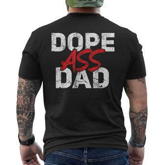 Dope Ass Dad Father's Day Matching Family Men's T-shirt Back Print - Monsterry DE