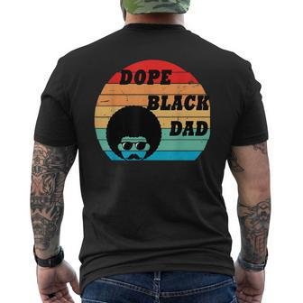 Dope Black Dad Father's Day Present Men's T-shirt Back Print - Thegiftio UK
