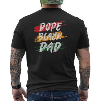 Dope Black Dad Black Fathers Matter Tee For Men Dad Mens Back Print T-shirt | Mazezy