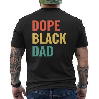 Dope Black Dad Mens Back Print T-shirt | Mazezy