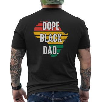 Dope Black Dad Black History Month Dope Black Dad Mens Back Print T-shirt | Mazezy