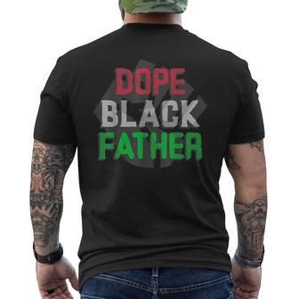 Dope Black Father Cool Dad Men's T-shirt Back Print - Monsterry CA