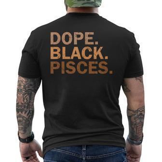 Dope Black Pisces Melanin African Zodiac Pisces Men's T-shirt Back Print - Monsterry UK