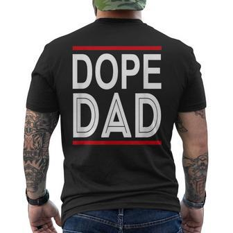 Dope Dad For Father's Day Men's T-shirt Back Print - Monsterry UK