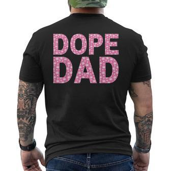 Dope Dad Weed Father's Day Smoking Father Daddy Men's T-shirt Back Print - Monsterry UK