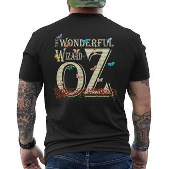 Dorothy Tin Man Cowardly Scarecrow Wonderful Wizard Of Oz Men's T-shirt Back Print - Seseable