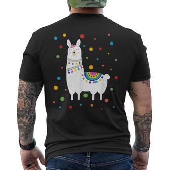 Dot Day Polka Dots Lama Kinder Jungen Mädchen Jugendliche T-Shirt mit Rückendruck - Seseable