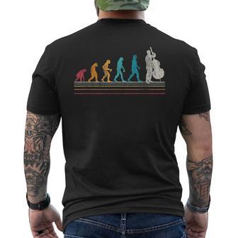 Double Bass Evolution I Double Bass I Retro Vintage Men's T-shirt Back Print - Monsterry