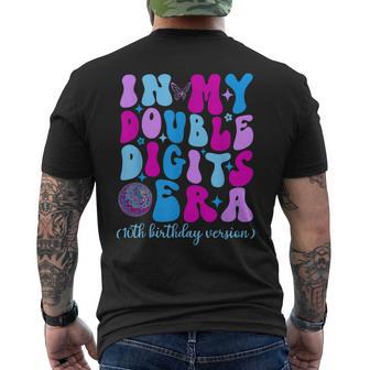 In My Double Digits Era 10 Year Old 10Th Birthday Party Men's T-shirt Back Print - Monsterry AU