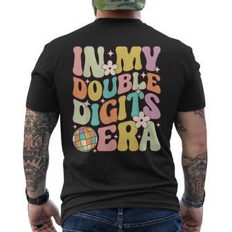 In My Double Digits Era Retro 10 Year Old 10Th Birthday Men's T-shirt Back Print | Mazezy DE