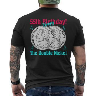 Double Nickel 55Th Birthday Born In 1969 Men's T-shirt Back Print - Monsterry