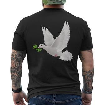Dove Of Peace World Peace Peace White Dove Men's T-shirt Back Print - Thegiftio UK