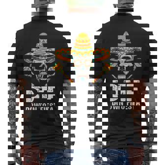 Down To Fiesta Mexican Party Skull Cinco De Mayo Men's T-shirt Back Print - Seseable