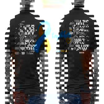 Down Syndrome Family Support Down Syndrome Awareness Men's T-shirt Back Print - Seseable