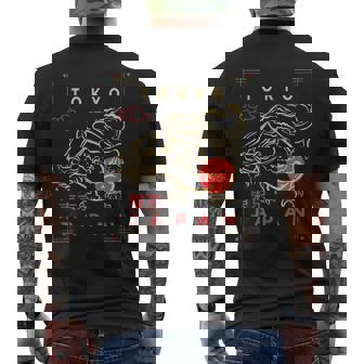 Dragón De Fuego Con Tokio Japonés Signo De Japón -Tokio Fan Camiseta Hombre Estampado Espalda - Regaloses