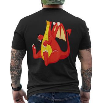 Dragon Red Dragon Costume Men's T-shirt Back Print - Thegiftio