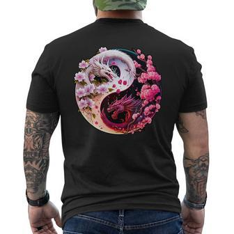 Dragon Yin Yang Chinese New Year 2024 Year Of The Dragon Men's T-shirt Back Print | Mazezy