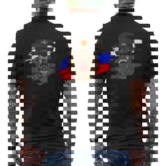 Drapeau Russe Russie Ours Russe T-shirt imprimé au dos - Cadeauxyz