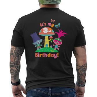 Dreamworks Trolls Poppy And Branch 3Rd Birthday Men's T-shirt Back Print - Monsterry CA
