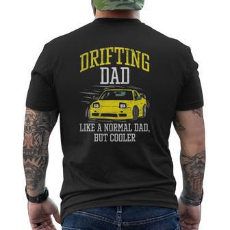 Drifting Dad Drifter Car Racing Car Enthusiast Tuning Mens Back Print T-shirt | Mazezy