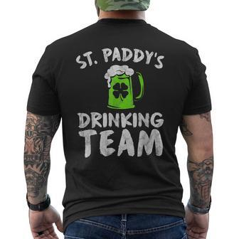 Drinking Team Beer Irish Drink Lucky St Patrick's Day Men's T-shirt Back Print - Seseable