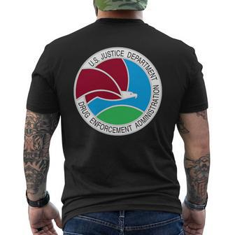 Drug Enforcement Administration Dea Us Justice Patch Men's T-shirt Back Print - Monsterry CA
