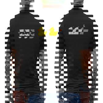Duck Duck Grey Duck Mens Back Print T-shirt - Thegiftio