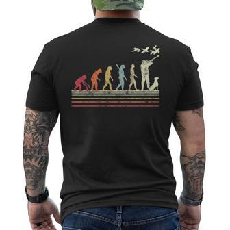 Duck Hunting Evolution Retro Style For Duck Hunters Men's T-shirt Back Print | Mazezy