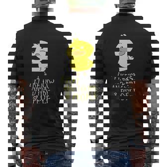 I Like Ducks And Maybe 3 People Ducks Lover Pullover Mens Back Print T-shirt - Thegiftio