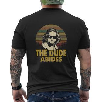 The Dude Abides Vintage Mens Back Print T-shirt - Thegiftio UK