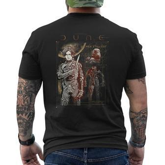 Dune Paul Atreides Schimatic Poster T-Shirt mit Rückendruck - Seseable