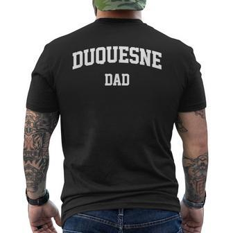 Duquesne Dad Athletic Arch College University Alumni Men's T-shirt Back Print - Monsterry