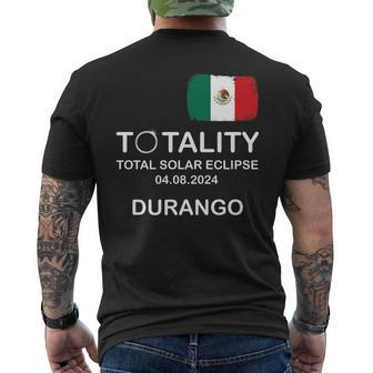 Durango 2024 Total Solar Eclipse Men's T-shirt Back Print - Monsterry DE