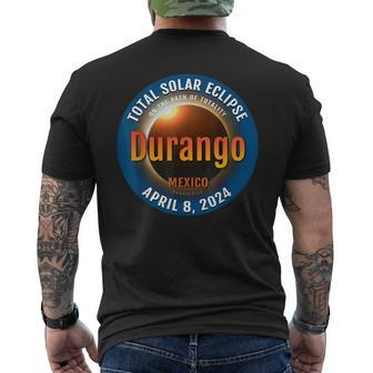 Durango Mexico Total Solar Eclipse 2024 3 Men's T-shirt Back Print - Monsterry