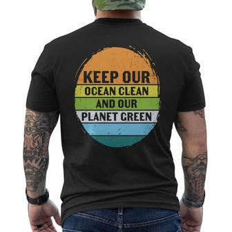 Earth Day 2022 Keep Ocean Clean And Our Planet Green Mens Back Print T-shirt - Thegiftio UK