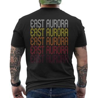 East Aurora Ny Vintage Style New York Men's T-shirt Back Print - Monsterry DE