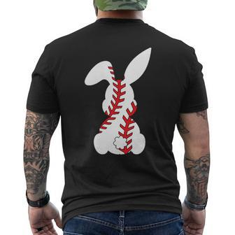 Easter Bunny Baseball Sport Easter Baseball Pocket Rabbit Men's T-shirt Back Print | Seseable CA