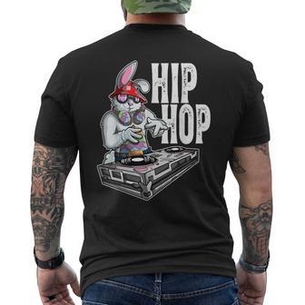 Easter Bunny Dj T Hip Hop Music Men's T-shirt Back Print - Monsterry CA