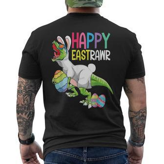Easter Day Dinosaur Happy Eastrawr Easter Men's T-shirt Back Print | Mazezy