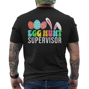 Easter Egg Hunting Supervisor Parents Men's T-shirt Back Print | Mazezy DE